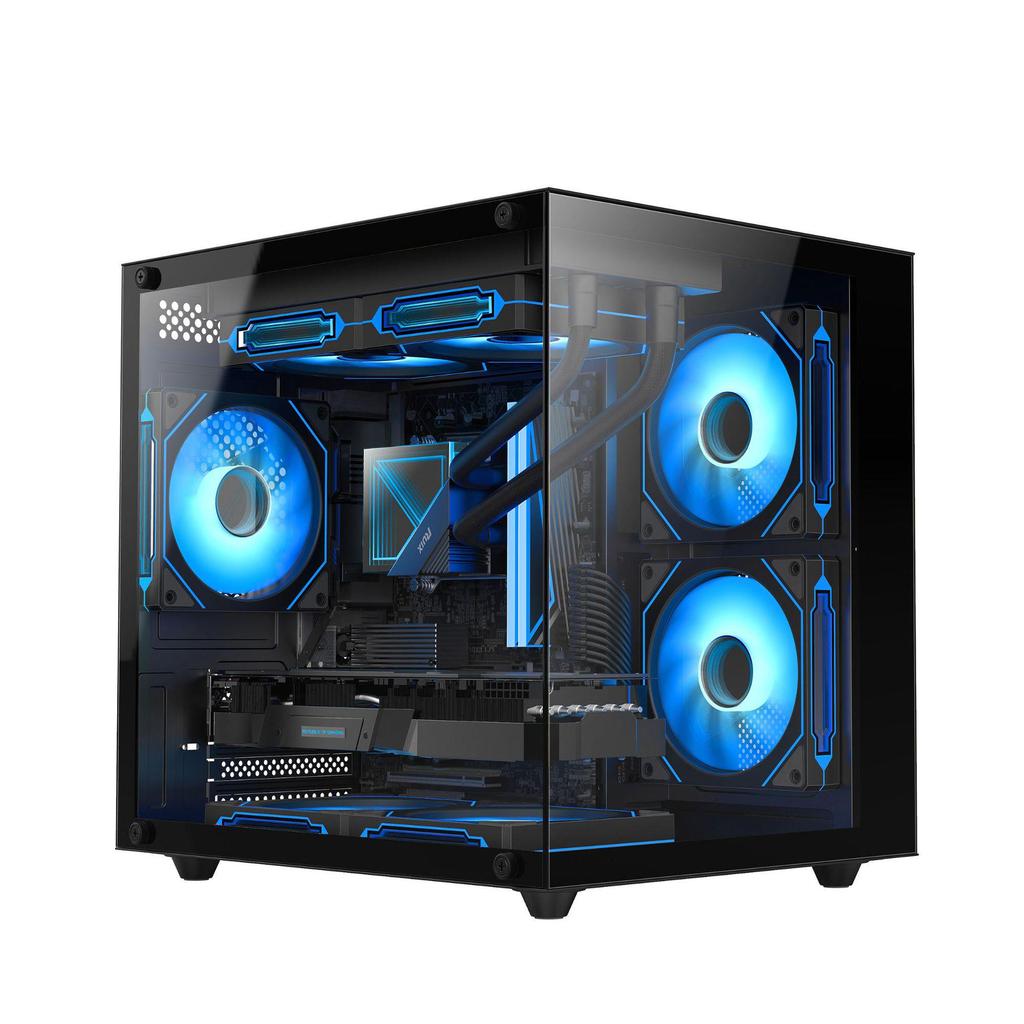 Seaview MATX Water-Cooled Gaming Case with Panoramic View