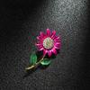 Elegant for Women Fashion Gift Sunflower Plant Jewelry Clothes Accessories Brooch Pin Lapel Pin