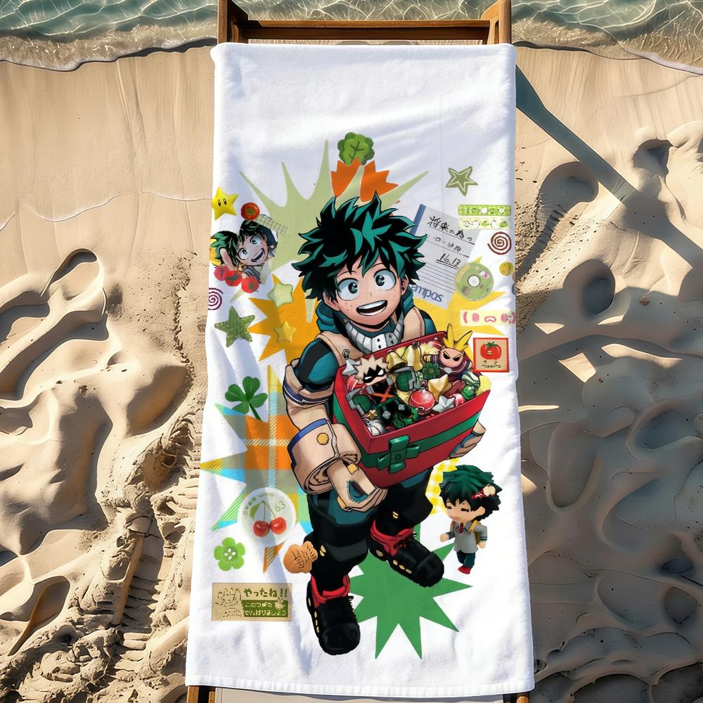 My H-Hero A-Academia D-Deku Towel For Swim Yoga Gym Quick Drying Soft and skin-friendly Beach Towels All-Season
