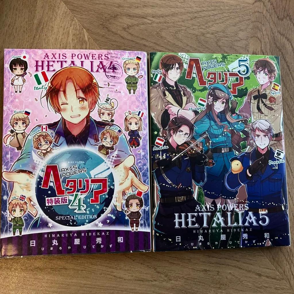 Hetalia Axis Powers Manga Vol.1-6 Set Completo Colección de Cómics Japoneses Japón usado