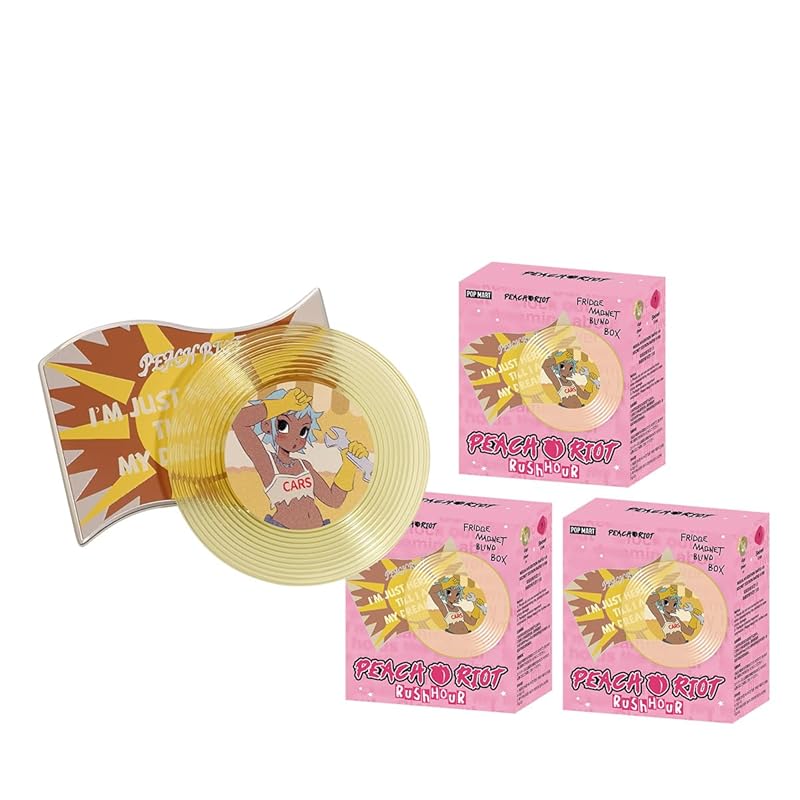 

POP MART Peach Riot Rush Hour series magnet [1 piece] pop mart Gachagacha BLIND box figure plastic model premium toys PVC soft vinyl original