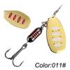 18g Rotating Spinner Lure Bass Pike Fishing Sea Freshwater Artificial Bait With Treble Hook