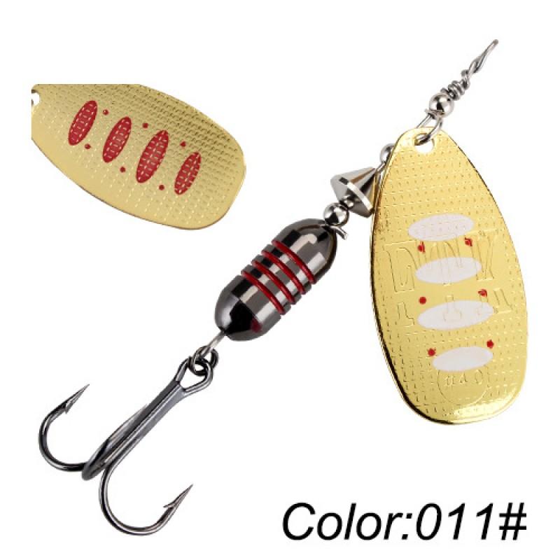 18g Rotating Spinner Lure Bass Pike Fishing Sea Freshwater Artificial Bait With Treble Hook