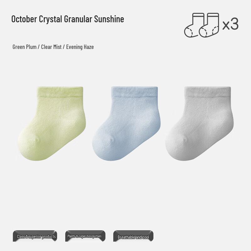 

Baby Breathable Mesh Mid-Calf Socks (3-Pair Pack) S