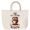 Beach Bag - PLANETEE - Alma Owl - Rope Handle - Large Size - Multicolored Cotton