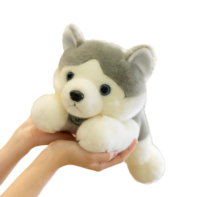 New Erha dog plush toy doll throw pillow husky doll rag doll