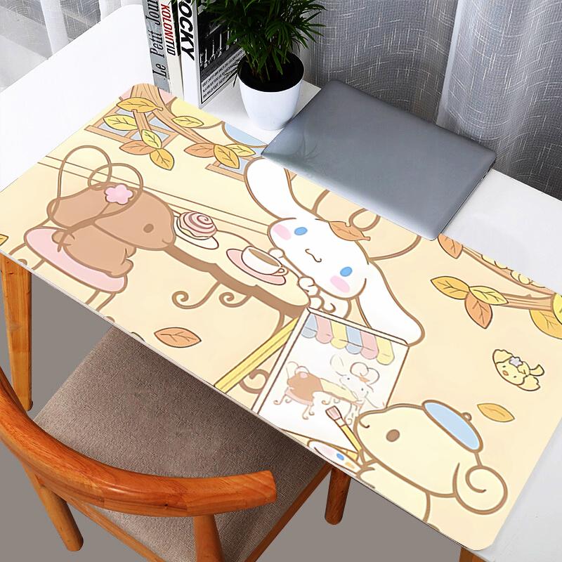 Cinnamoroll Mouse Pad durable Large Gamer XXL Keyboard Desk Mouse Mat Carpet Rubber Tapis Souris Gaming Notbook Mousepad
