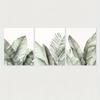 3 pieces of frameless, abstract plant home decoration, modern green plant posters, home decoration, creative ideal home gifts