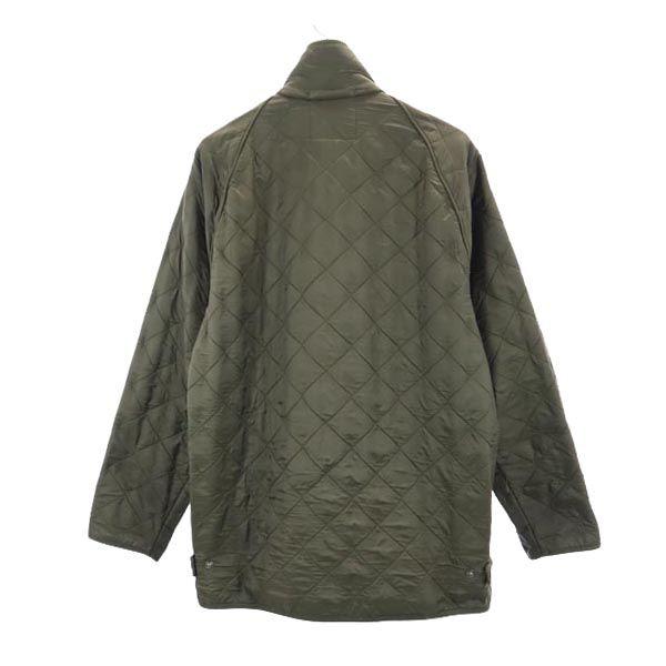 Barbour Quilted Jacket S Green System Back Fleece Men's Used