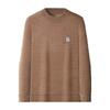 2025 Winter Men's Embroidered Fleece Sweater - Round Neck, Plus Velvet Chenille Knit, Thickened Base Layer Top