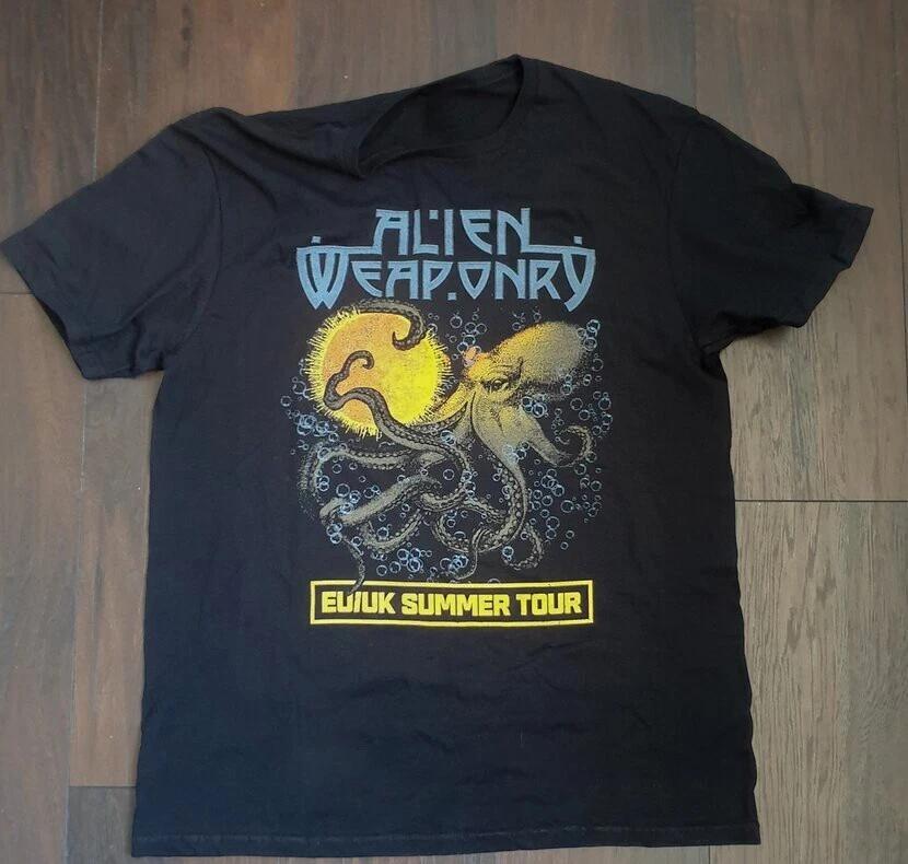 Футболка Alien Weaponry EU UK Летний тур Тяжелая хлопковая футболка UU1006 S