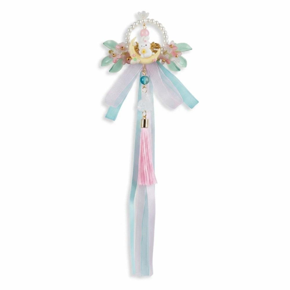 Cute Forehead Chain Vintage Tassel Hairpins Chinese Jewelry Bunny Hair Clips Performance Style 3