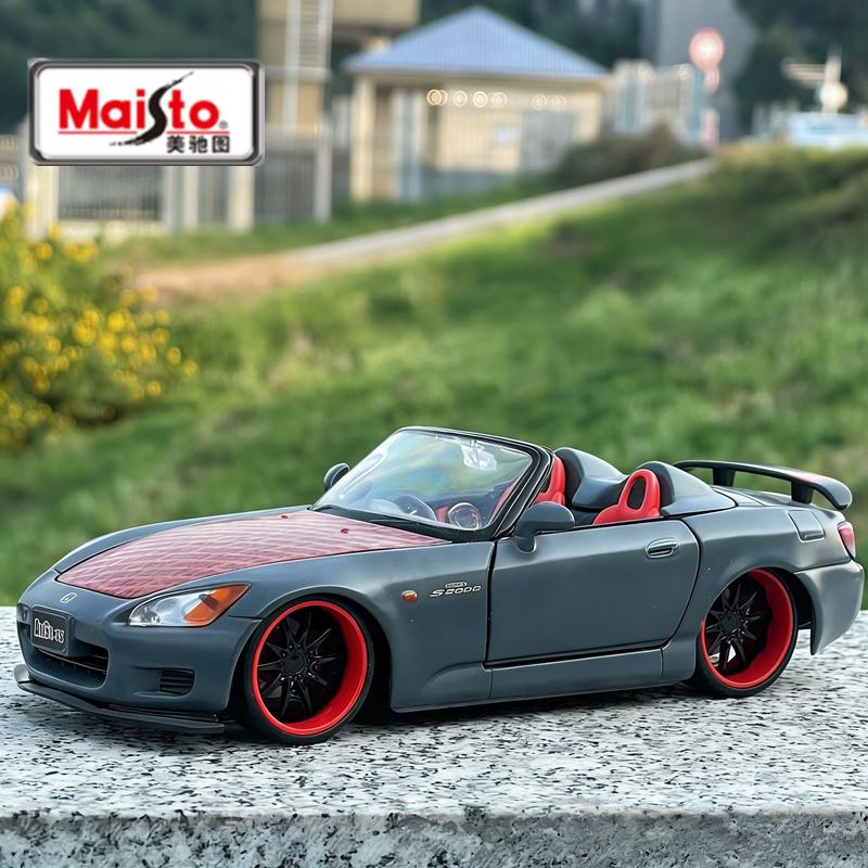 

Maisto 1:24 Honda S2000 Alloy Sports Car Diecast Metal Modified Track Racing Car Vehicles Model Simulation Collection Kids Gifts