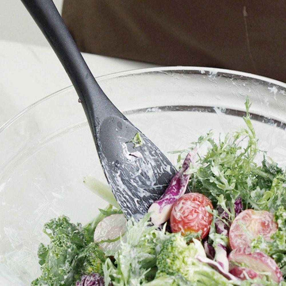 Heat Resistant Kitchen Spatula Silicone Salad Mixing Spoon Baking Tool Duck Tongue Shovel Cream