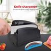 Electric Knife Sharpener for Kitchen Knives with 120/320/600/1000 Grit Sharpening Belt and Cleaning