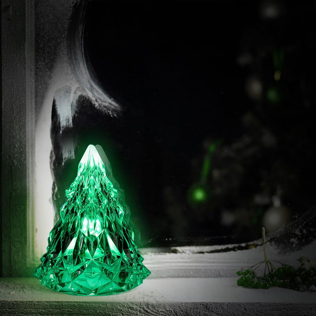 Christmas Decoration Diamond Crystal Atmosphere Light Gift Bedroom Creative Decoration Acrylic Led Night Light
