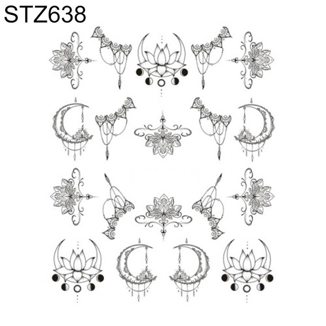 

Orion Floral Feather Simple Drawing Women Nail Sticker Decal Beauty DIY Manicure Tools STZ638