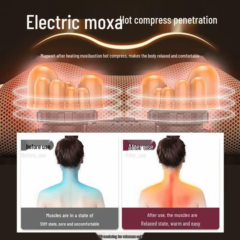 AUX Neck and Shoulder Heating Massager Pillow CN plug (adapter included)