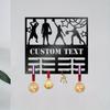 Basketball Metal Wall Art Personalized Iron Plaque Key Holder Living Room Teen Bedroom Decor
