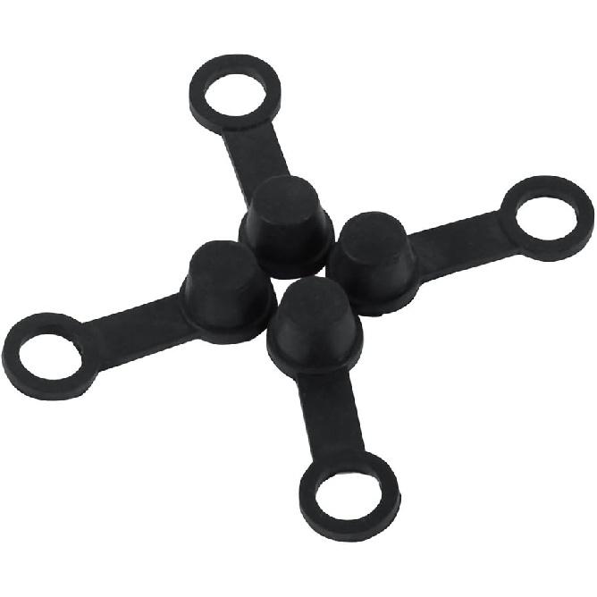 Brake Bleeder 8mm Rubber Caps Grease Zerk Fitting Cap Dust Cover Brake Bleed Nipple Cap for Nut Bleeder Cars and Motorcycles 20 Packs