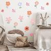 Flower wall stickers Colorful ins pastoral style home bedroom living room decoration kindergarten cartoon flower wall stickers