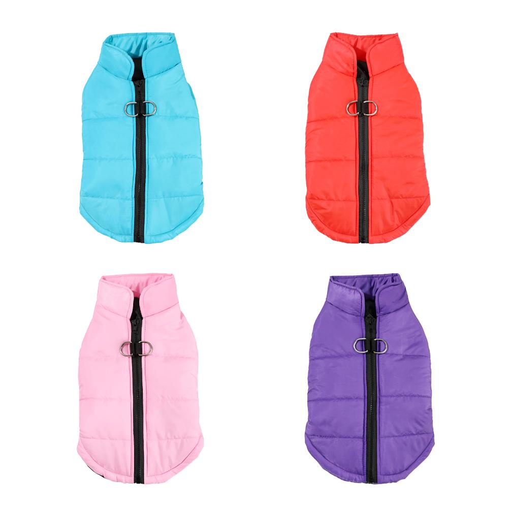 Winter Dog Clothes Windproof Jacket Coat For Small Medium Dogs Cats Puppy Apparel With D-ring Yorkshire Pug Dachshund Clothing