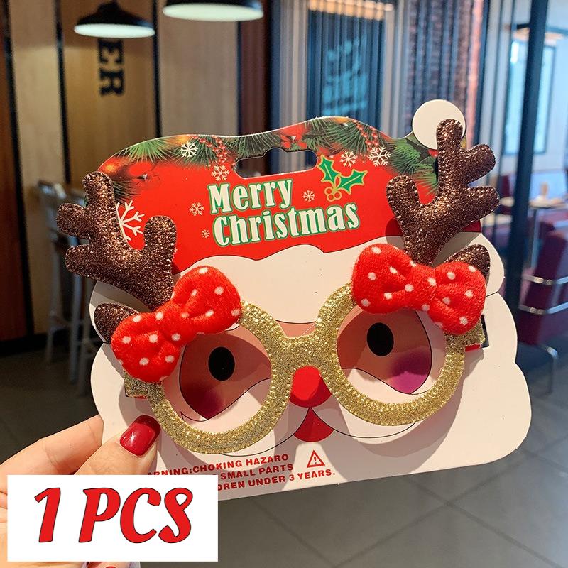1 Stück Weihnachtsdekorationsbrille Kinder Erwachsene Niedlich Verkleiden Weihnachtsbaum Design Weihnachtsverkleidung Geschenk Brillengestelle