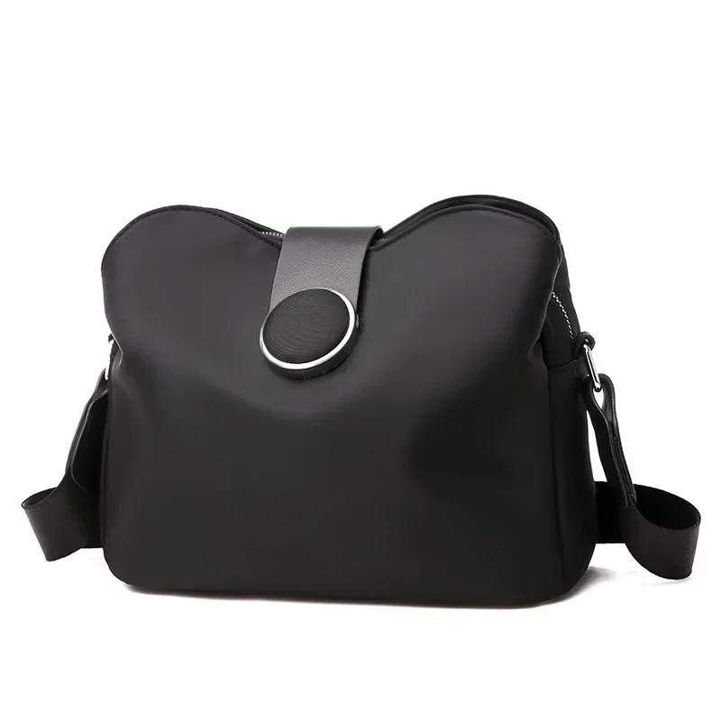 Borsa a tracolla in nylon impermeabile da donna, borsa a tracolla casual, borsa a tracolla piccola e leggera, borsa per la spesa