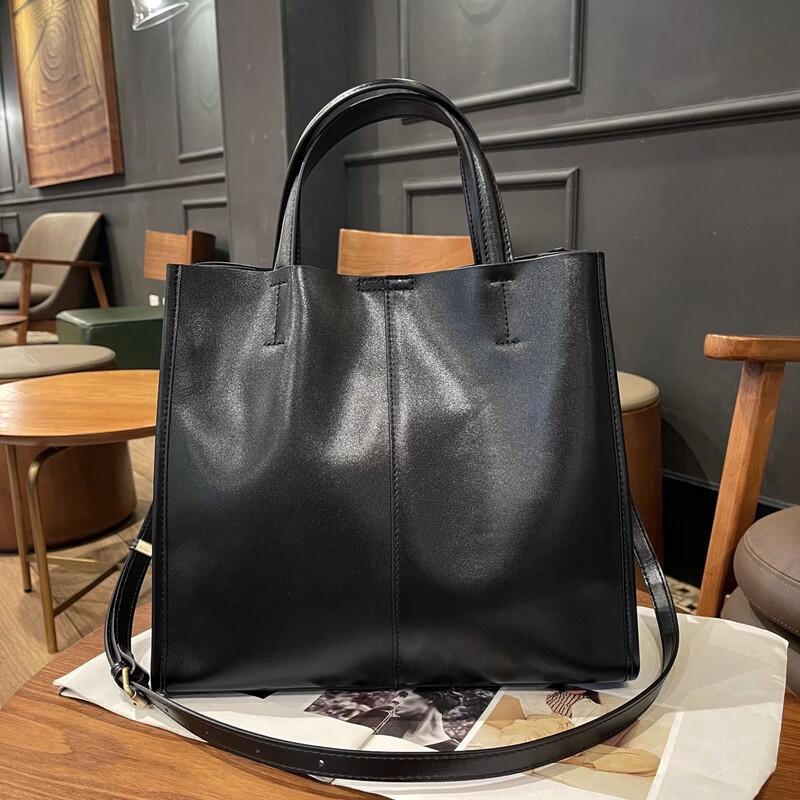 

Douxiaozhu Винтажная Сумка-тоут через плечо из натуральной кожи первого слоя, большая вместимость