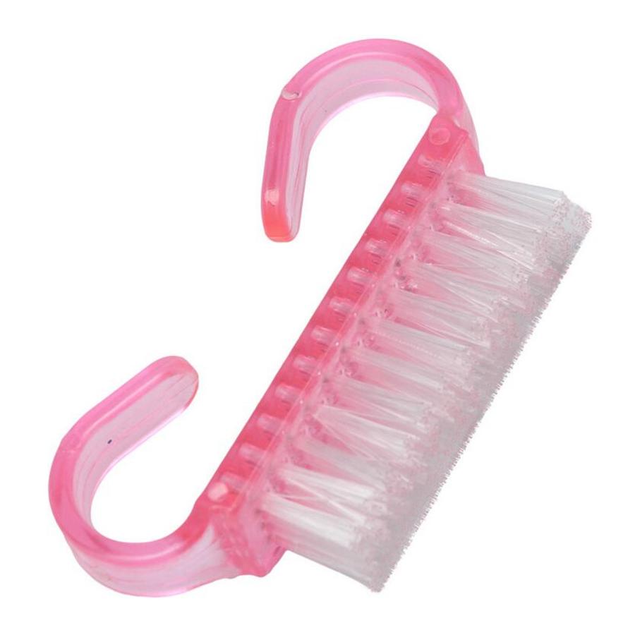 

Набор кистей для дизайна ногтей, 2 шт., щетка для чистки ногтей для маникюра и педикюра, для очистки и удаления пыли розовый