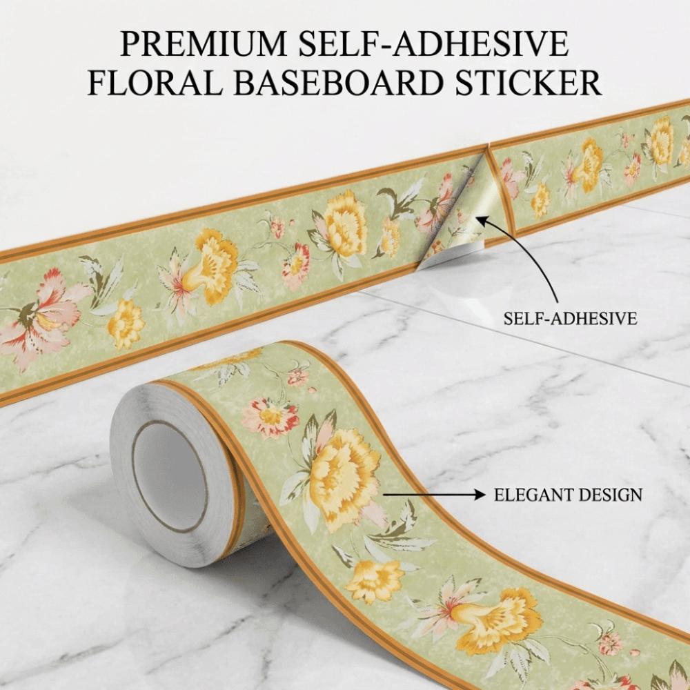 Fashion 5 Meter Wall Base Self Adhesive Anti-collision Wall Sticker Thickened Soft Decoration Strips Living Room