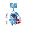Soft Plush Dog Dolls Keychain PP Cotton Dressed Akita Dog Plush Doll  Home Decor