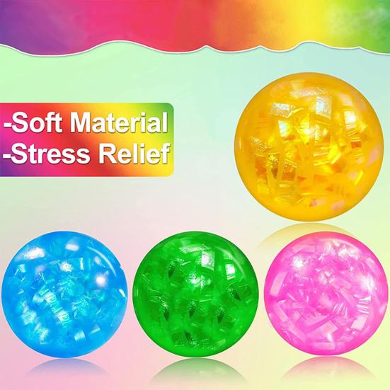 Buntes Zappelspielzeug lindert Stressabbau, Traubenball, Dekompressionsdruck, Regenbogenball-Spielzeug, Antistress