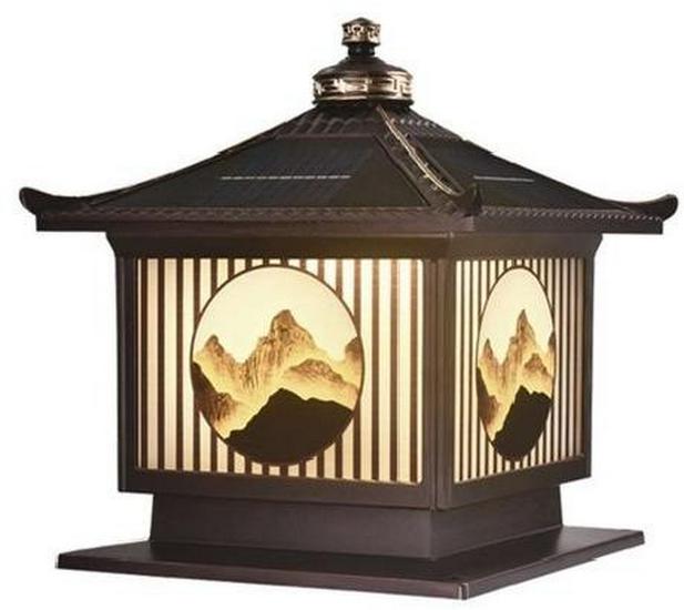 Waterproof Solar Garden Pillar Lights for Outdoor Courtyards and Gates