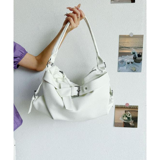 Cross-Border Hot Sale Retro Hot Girl Motorcycle High-End Single Shoulder Crossbody Bag Korean Version Versatile Large Capacity Commuter Tote Bag