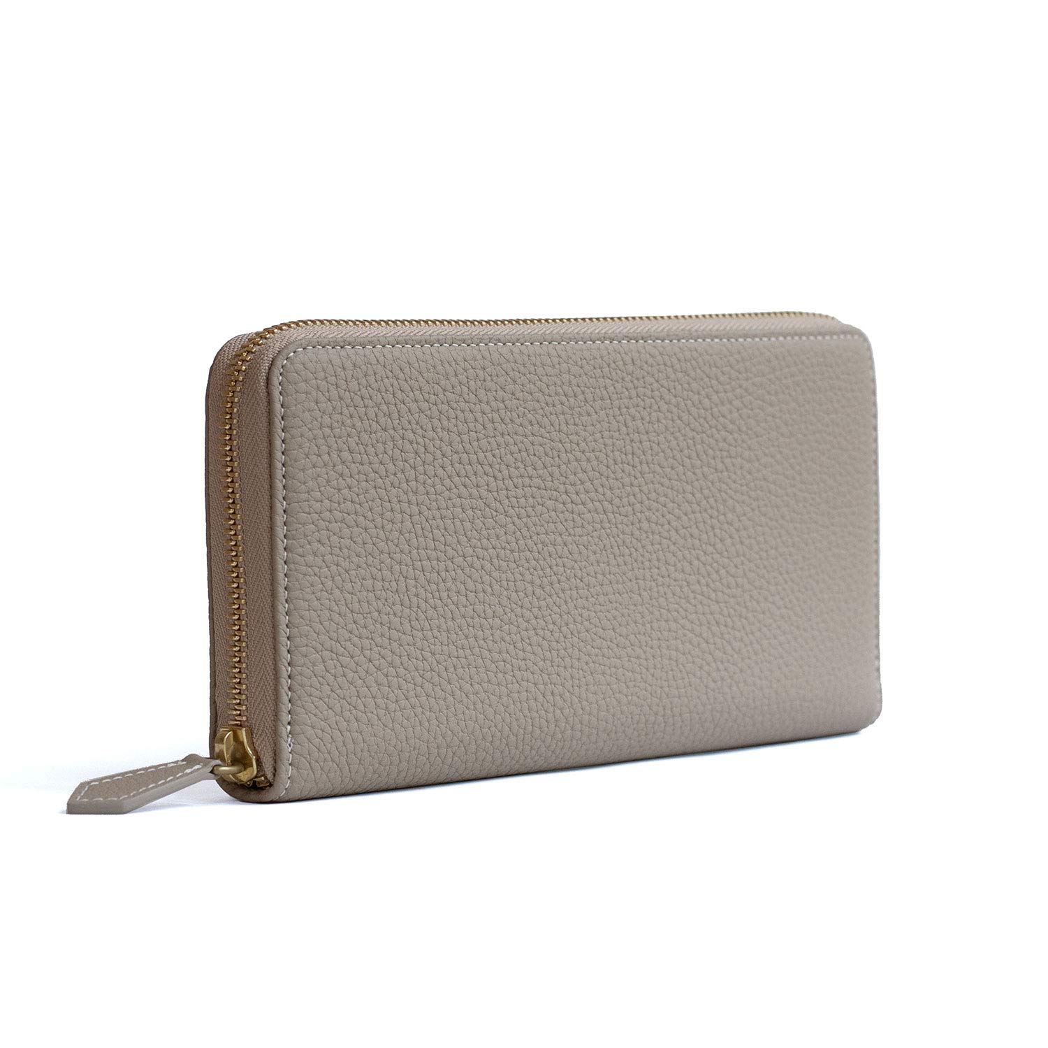 

BONAVENTURA Long Zip Wallet x Made with the finest European this minimalist wallet is made with genuine leather and makes a great [Greige Yellow]