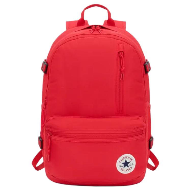 Converse 25L Large Capacity Logo Design Polyester Backpack Unisex Backpack Red UA5796-F97 Red