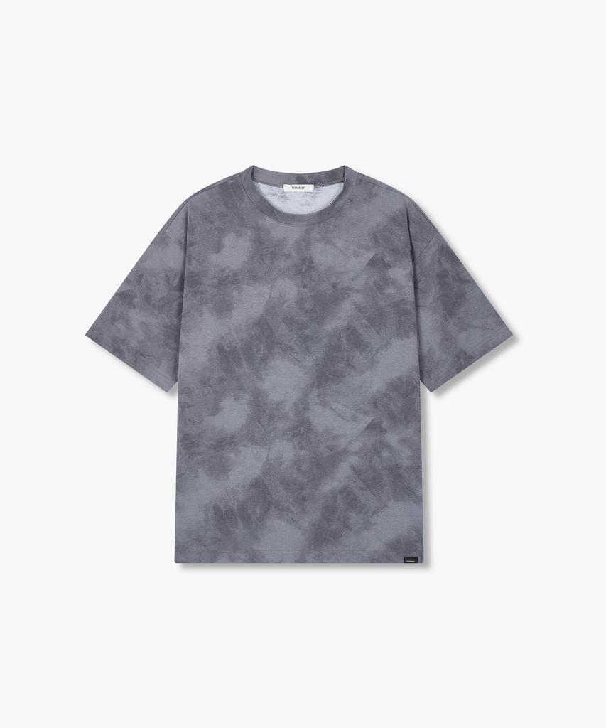 STUDIO TOMBOY [Men] Tie-Dye Print Short Sleeve T-Shirt_Dark Gray 91M6222351