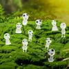 10pcs Renus Glow-in-the-Dark Tree Elves - Luminous Resin Ghost Figures, Miniature Alien Decor for Garden Dollhouse DIY Terrarium