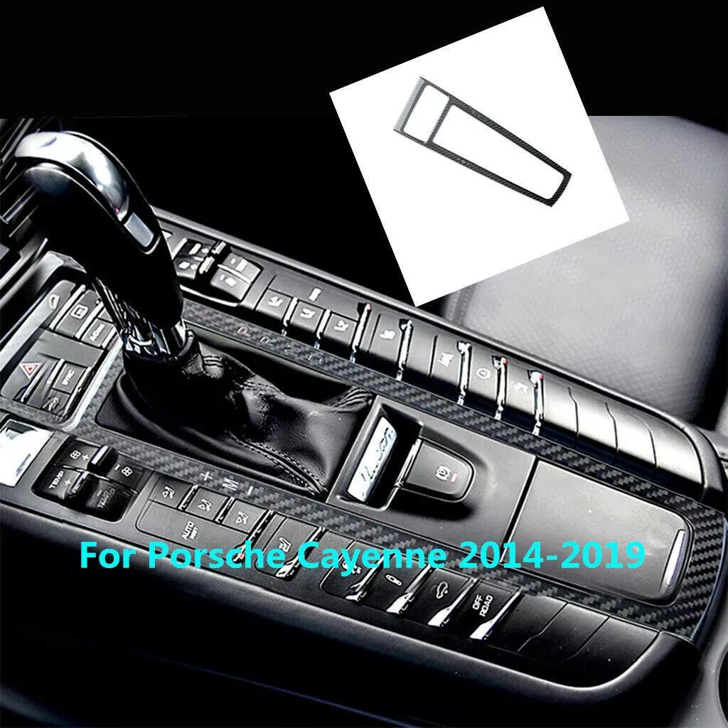 Carbon Fiber Gear Shift Frame Panel Cover Trim  For Porsche Macan 2014-