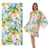 Flip Flop Print Bath Towel - Super Soft Absorbent Towel for Beach Lovers, Colorful Summer Designs for Everyday Use and Comfort