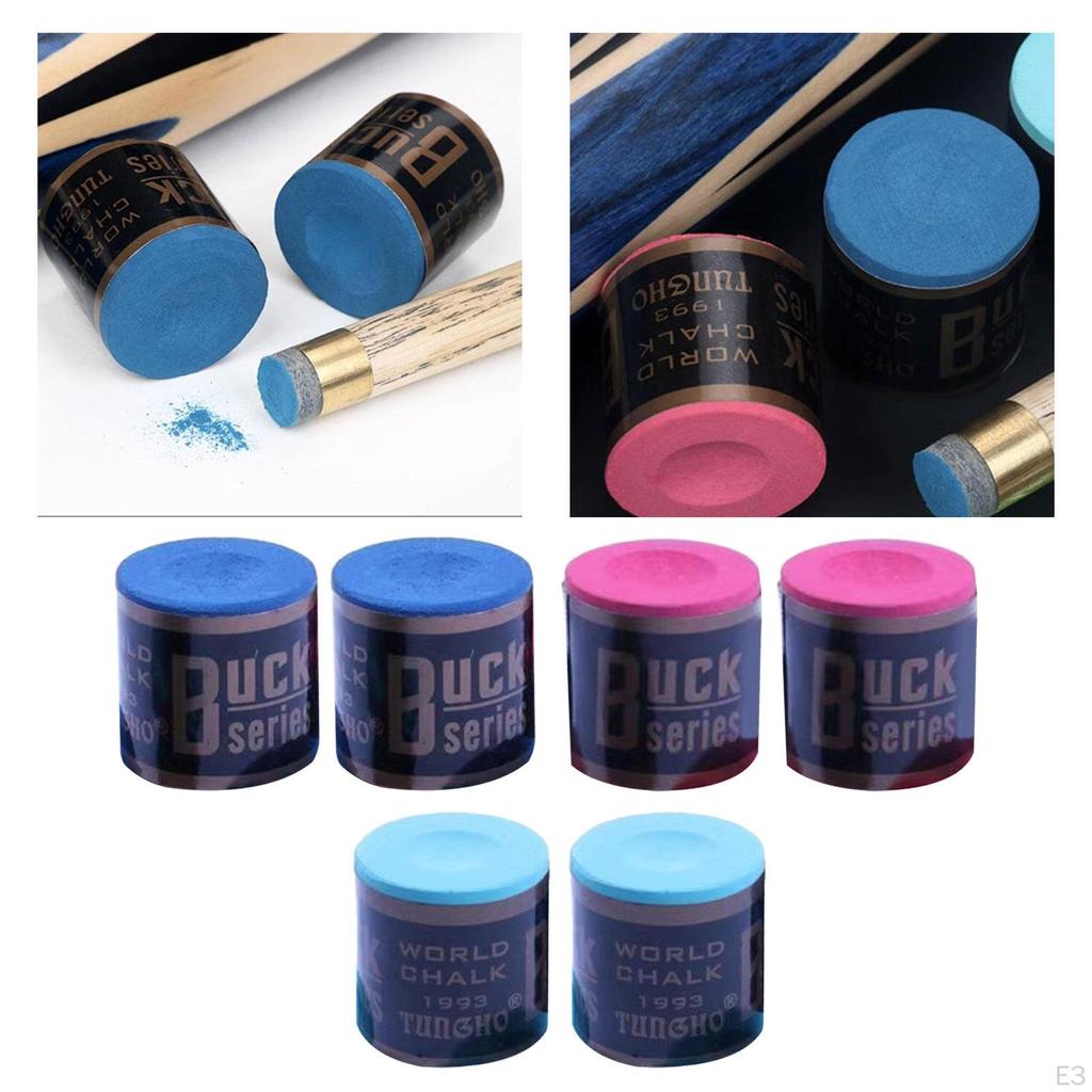 2 Pieces Billiard Chalks Pool Cue Chalk Equipment Snooker Tip Accessories Tips