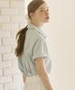 OURHOPE And Stripe Shirt - Sky Blue
