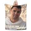 Charlie Kirk Angelic Advocate Blankets  Soft Warm Plush Throw Blanket For Child Couch Chair Sofa Bed Flannel Bedspread Bed Cover