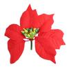 Christmas Atmosphere Arrangement, Wall Decoration, Simulated Christmas Rattan Flannel, Poinsettia Artificial Rattan