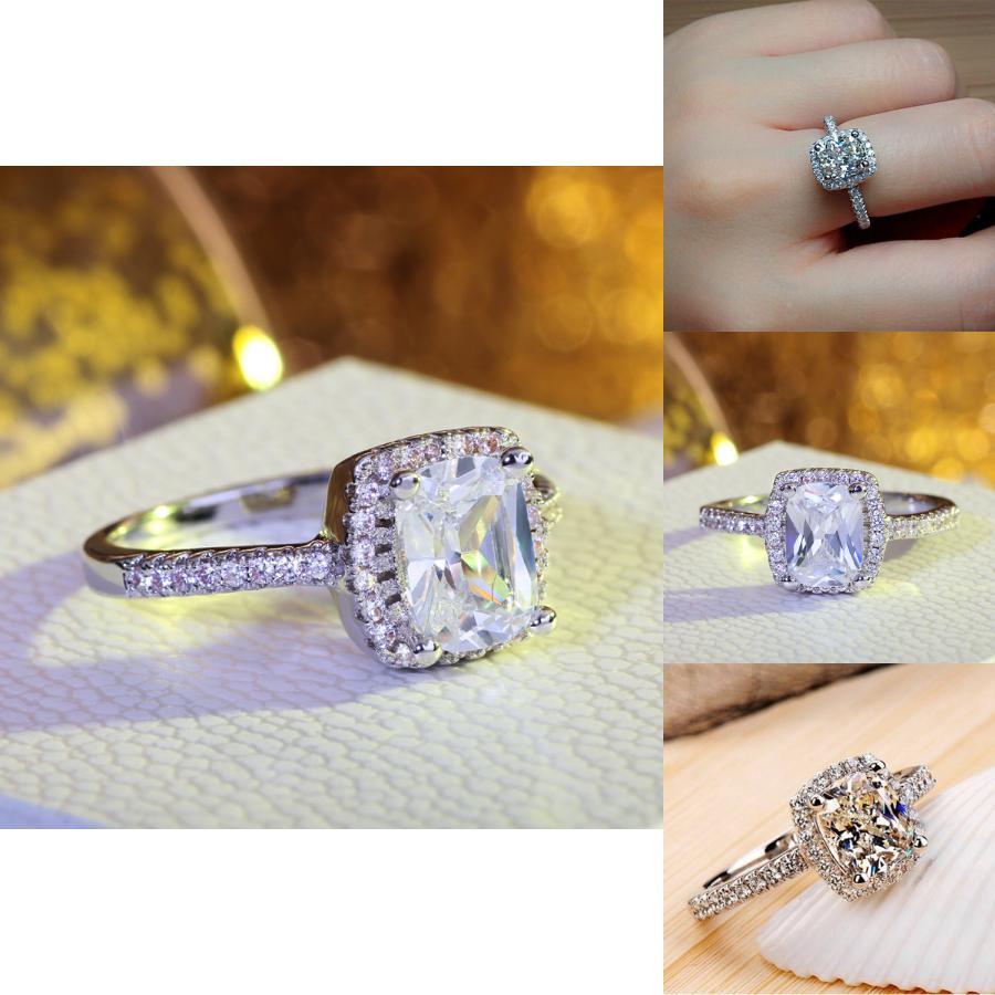 Elegant Fashion Brand Women Jewelry Wedding Engagement Ring With Timeless Design