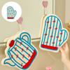 Cartoon Kettle Design Hand Towel Fast Drying Soft Plush Fabric Super Absorbent Hanging Towel for Kitchen Bathroom Use