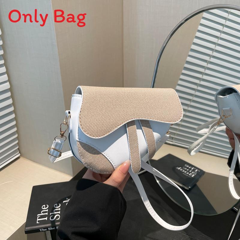 Childrens Fashion Mini Pu Saddle Bag With Stitching For Daily Outings