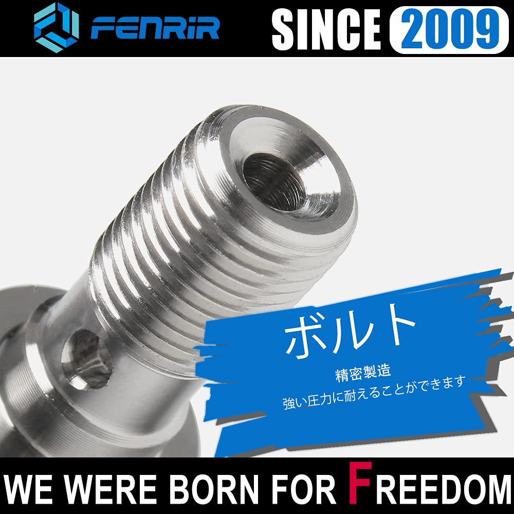 FENRIR M10XP1.25 Banjo Bolt Double Stainless Steel 304 Stainless Steel