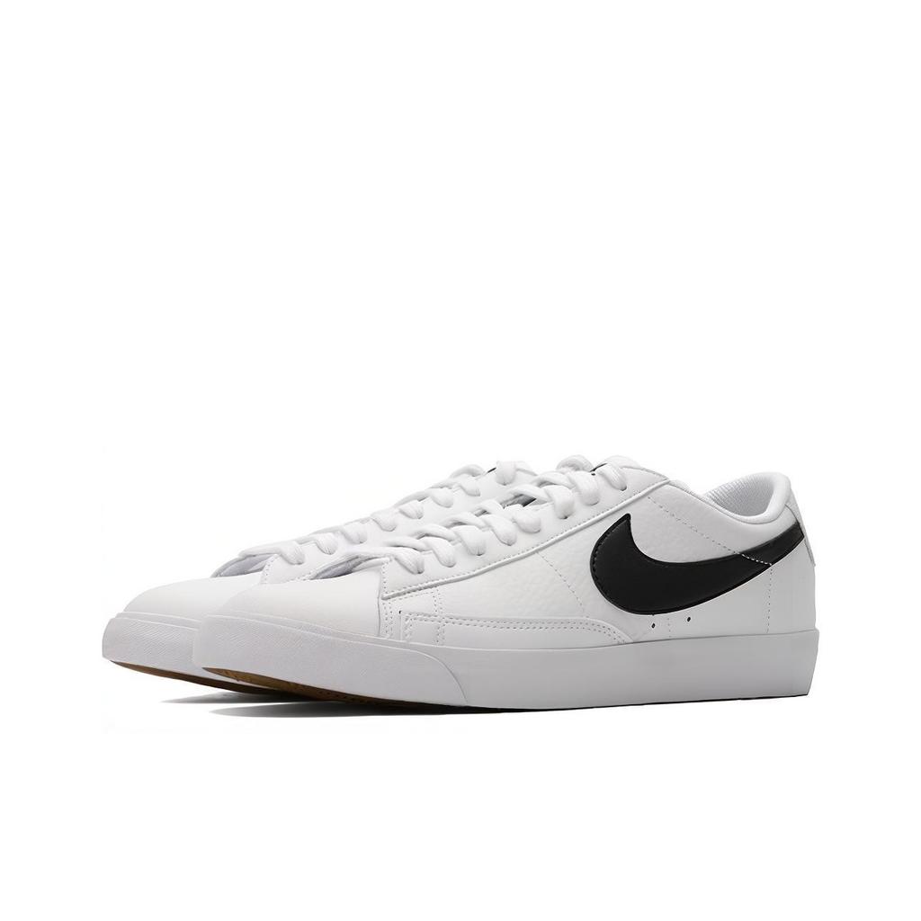 Nike Blazer Comfortable Casual Low-Top Skate Shoes Unisex Sneakers Black White BQ7306-001